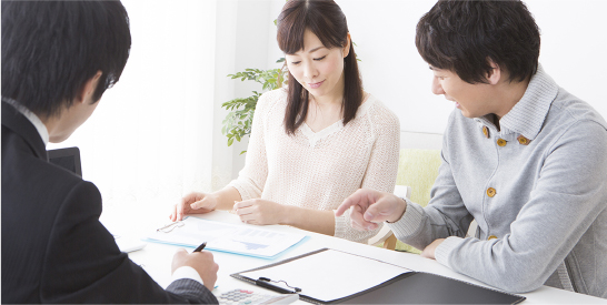 プラン決定／住宅ローン申請イメージ写真